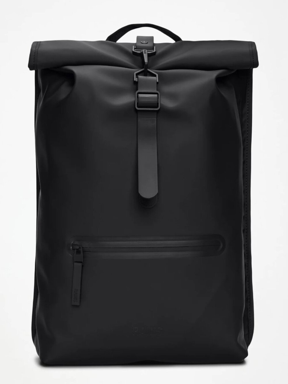 NWT RAINS Rolltop Rucksack Backpack – Black